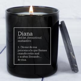 Vela grabada 'Definición de tu nombre' Vela grabada 'Definición de tu nombre'