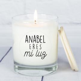 Vela personalizada con mensaje Vela personalizada con mensaje