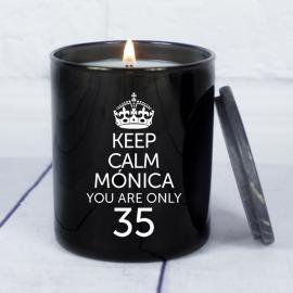 Vela personalizada 'Keep calm, you are only' Vela personalizada 'Keep calm, you are only'