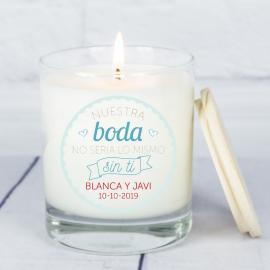 Vela personalizada regalo de bodas Vela personalizada regalo de bodas
