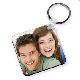 Llavero personalizado con foto cuadrado Llavero personalizado con foto cuadrado