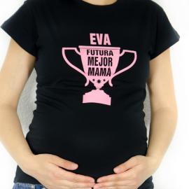 Camiseta mejor futura mamá personalizada Camiseta mejor futura mamá personalizada