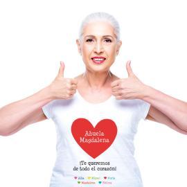 Camiseta personalizada abuela Te queremos Camiseta personalizada abuela Te queremos