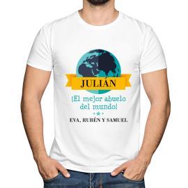 Camiseta personalizada El mejor abuelo del mundo Camiseta personalizada El mejor abuelo del mundo