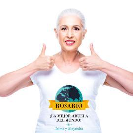 Camiseta personalizada La mejor abuela del mundo Camiseta personalizada La mejor abuela del mundo