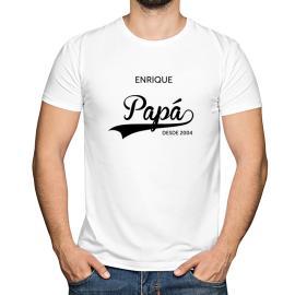 Camiseta personalizada Papá desde... Camiseta personalizada Papá desde...