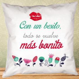 Cojín besito personalizado Cojín besito personalizado
