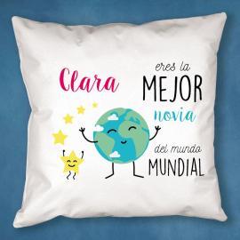 Cojín personalizado la mejor del mundo Cojín personalizado la mejor del mundo