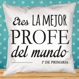 Cojín personalizado mejor profe Cojín personalizado mejor profe