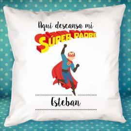 Cojín personalizado Súperpadre Cojín personalizado Súperpadre