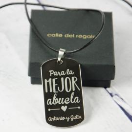 Colgante personalizado para la mejor abuela Colgante personalizado para la mejor abuela