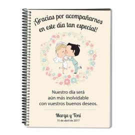 Cuaderno de firmas boda personalizado Cuaderno de firmas boda personalizado