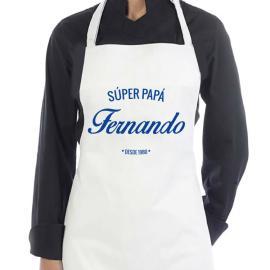 Delantal personalizado Súper papá Delantal personalizado Súper papá