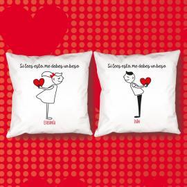 Pack de cojines personalizados 'Si lees esto...' Pack de cojines personalizados 'Si lees esto...'