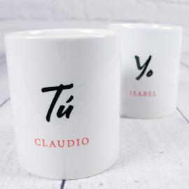 Pack de tazas Tú y Yo personalizadas Pack de tazas Tú y Yo personalizadas