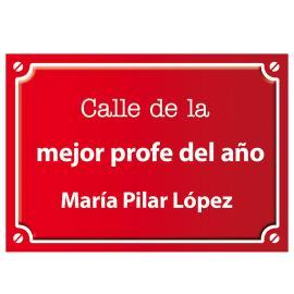 Placa de calle personalizada para profesores Placa de calle personalizada para profesores