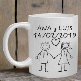 Taza pareja personalizada Taza pareja personalizada