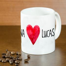 Taza personalizada corazón Taza personalizada corazón