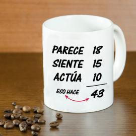 Taza personalizada para cumpleaños Taza personalizada para cumpleaños