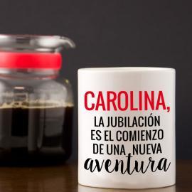 Taza personalizada para jubilación Taza personalizada para jubilación