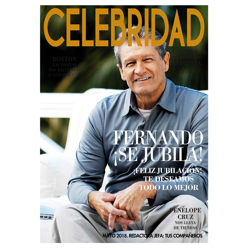 Regalos personalizados: Diseño y decoración: Falsa portada de revista Jubilación