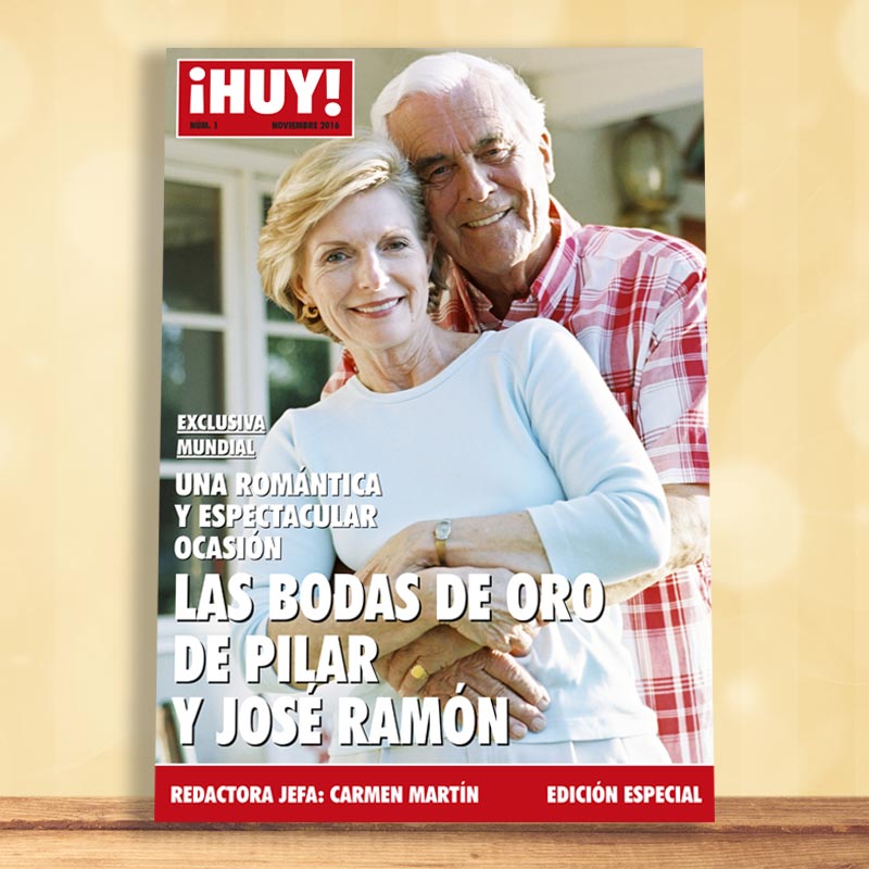 Falsa portada de revista Boda de Oro y Plata