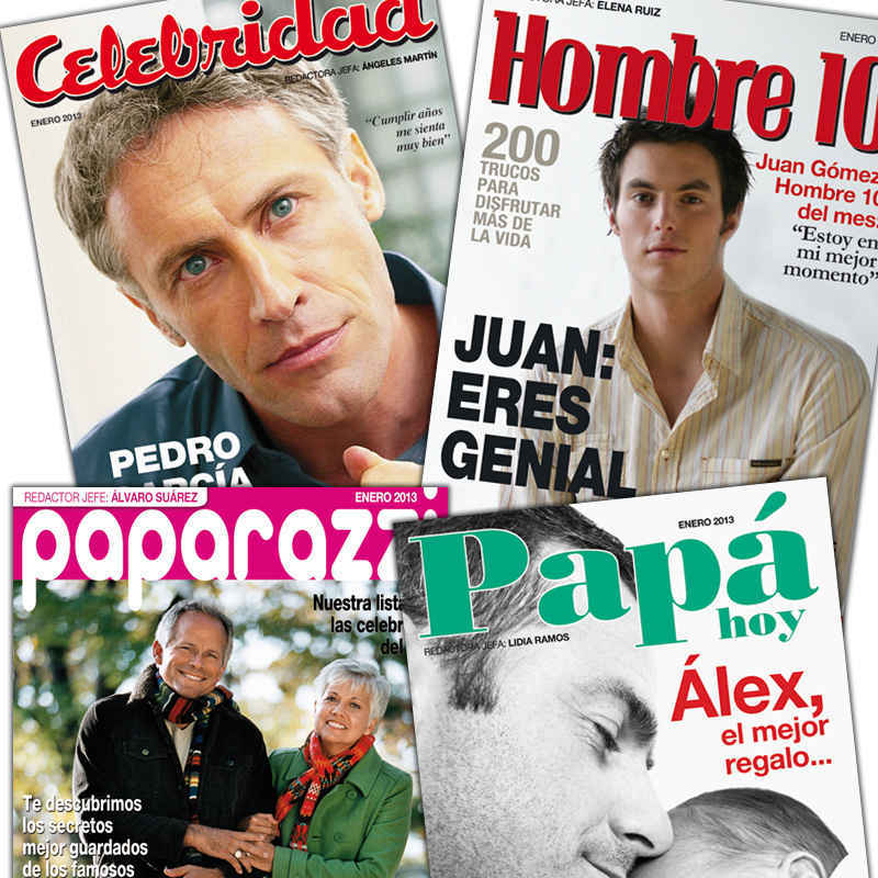 Falsa portada de revista para hombre