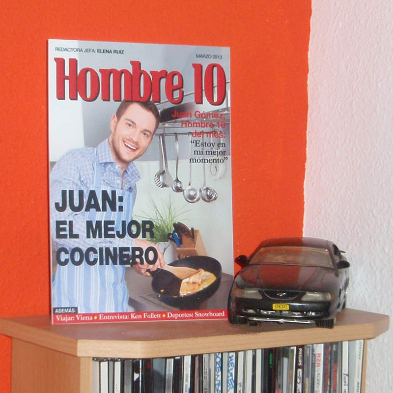 Regalos personalizados: Dise&ntilde;o y decoraci&oacute;n: Falsa portada de revista para hombre