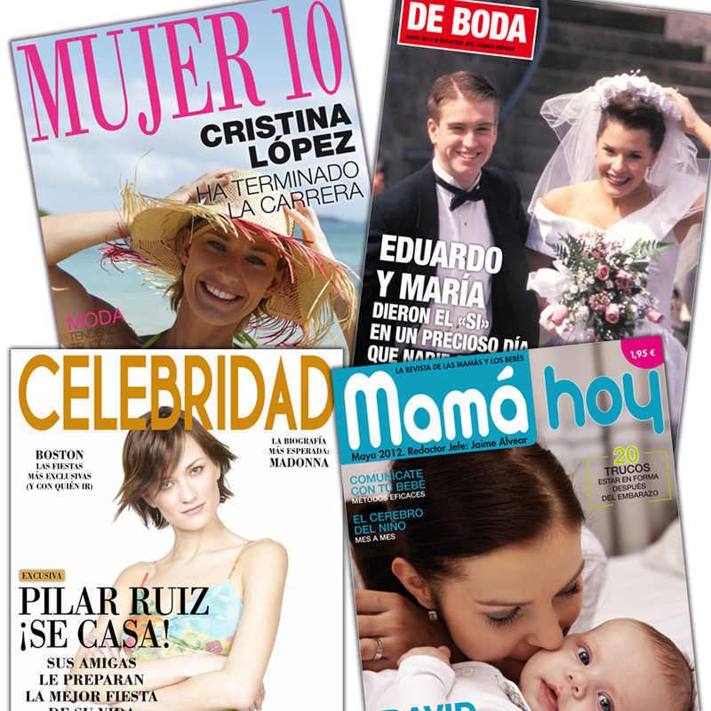 Regalos personalizados: Diseño y decoración: Falsa portada de revista para mujer