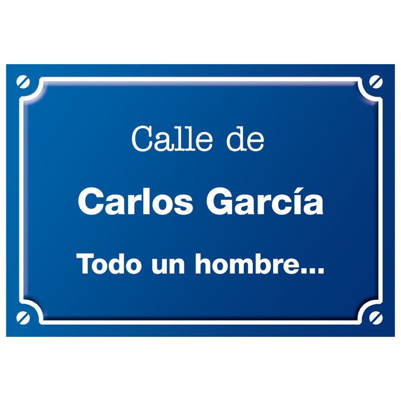 Regalos personalizados: Placa de calle "18 años" personalizada: Placa de calle "18 años" personalizada