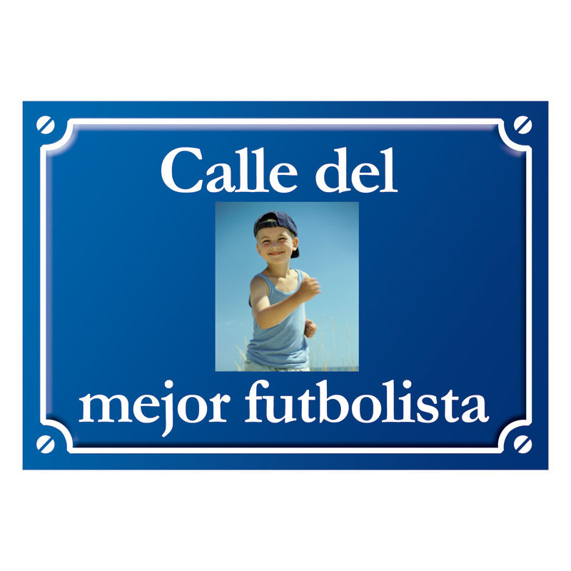 Regalos personalizados: Diseño y decoración: Placa de calle infantil con foto