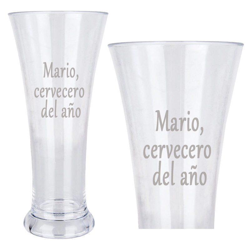 Regalos personalizados: Cristaler&iacute;a personalizada: Copa de cerveza alemana grabada