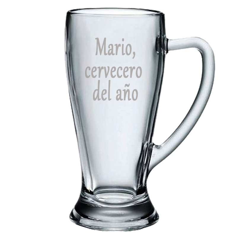 Regalos personalizados: Cristaler&iacute;a personalizada: Jarra de cerveza Baviera personalizada