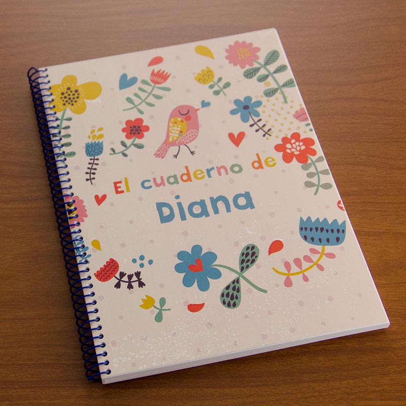 Cuaderno alegría personalizado