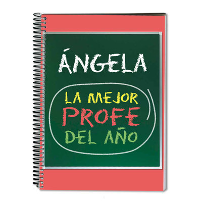 Regalos personalizados: Cuadernos: Cuaderno personalizado al mejor profe