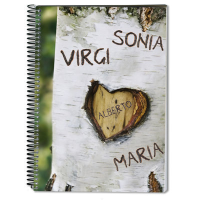 Cuaderno portada árbol personalizada