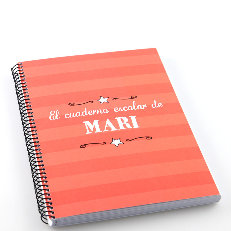 Cuaderno Recetas personalizadas con nombre