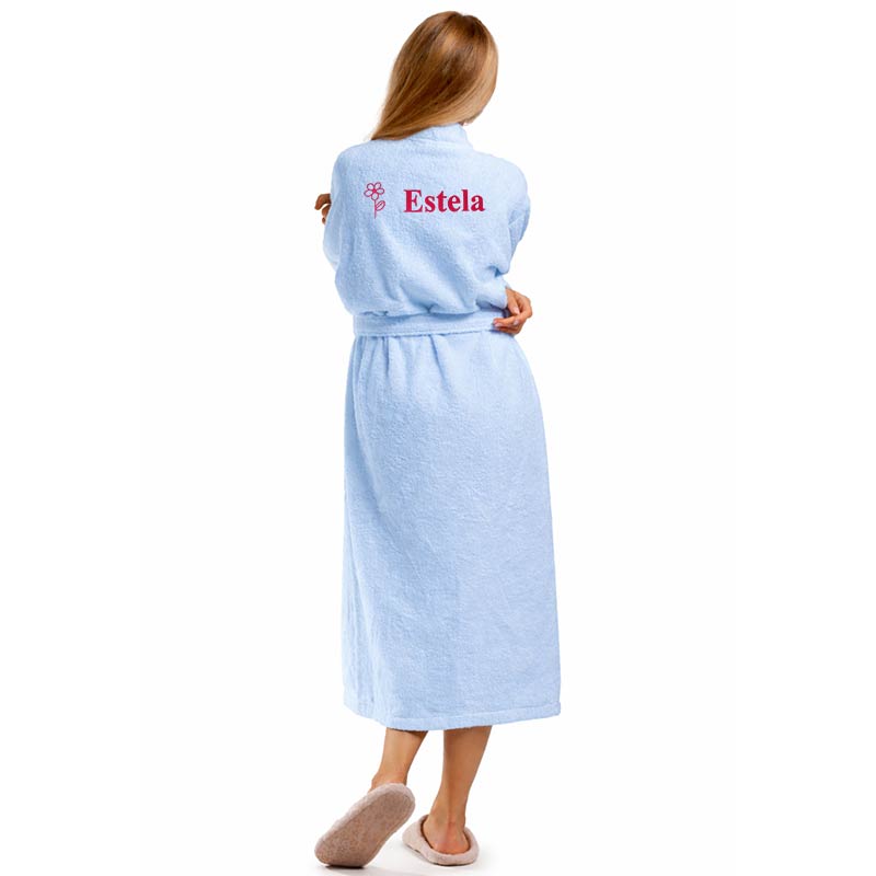 Regalos personalizados: Regalos con nombre: Albornoz bordado con motivo y nombre Regalos personalizados: Regalos con nombre: Albornoz bordado con motivo y nombre
