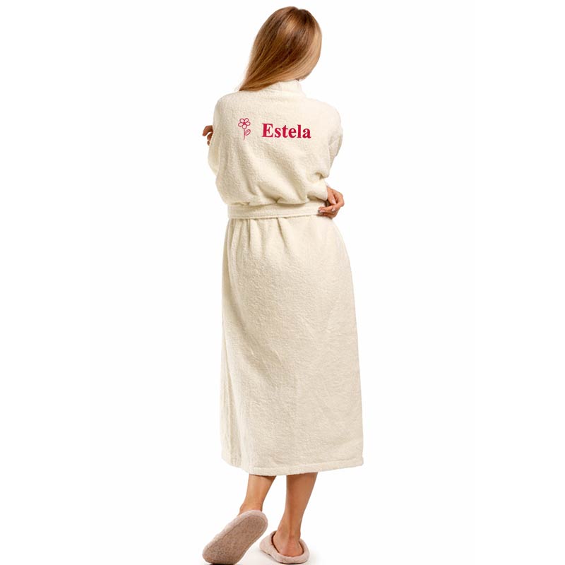 Regalos personalizados: Regalos con nombre: Albornoz bordado con motivo y nombre Regalos personalizados: Regalos con nombre: Albornoz bordado con motivo y nombre