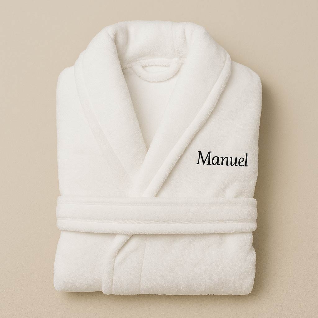 Regalos personalizados: Regalos bordados: Albornoz personalizado para pareja