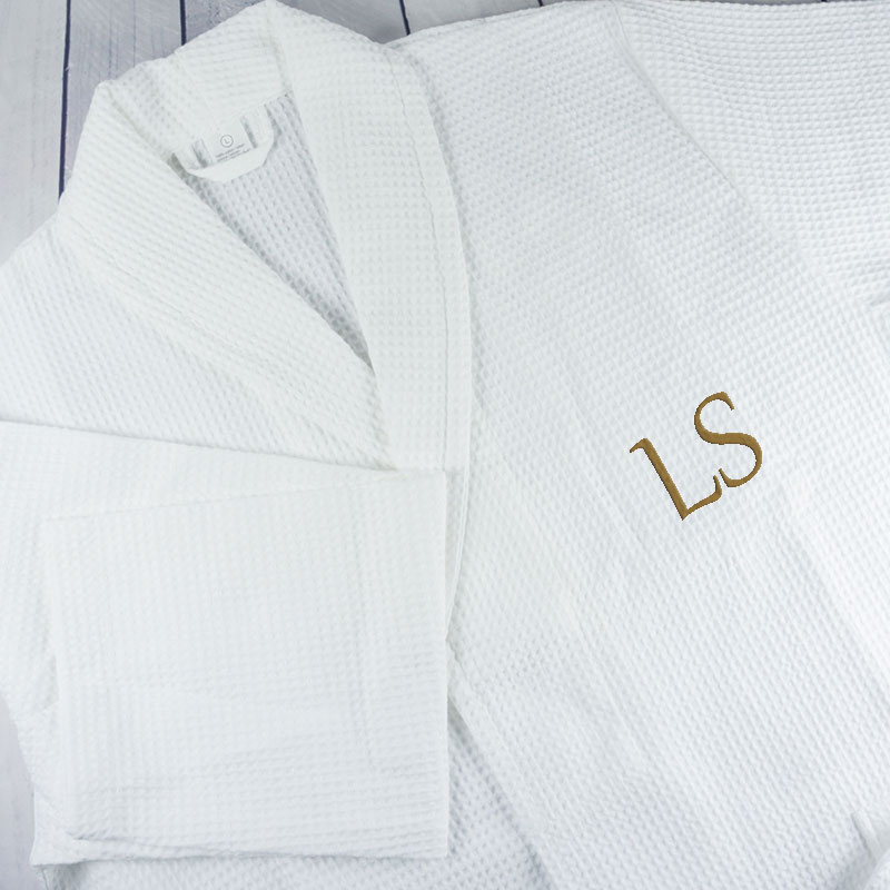 Regalos personalizados: Regalos bordados: Albornoz tela 100% algodón bordado
