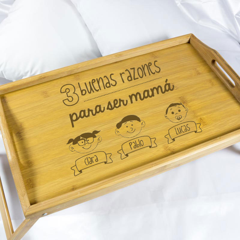 Regalos personalizados: Diseño y decoración: Bandeja razones para ser mamá