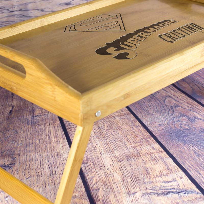 Regalos personalizados: Diseño y decoración: Bandeja Súpermadre o Súperpadre grabada Regalos personalizados: Diseño y decoración: Bandeja Súpermadre o Súperpadre grabada