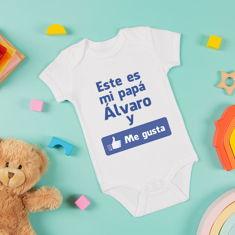 Regalos personalizados: Regalos con nombre: Body personalizado me gusta