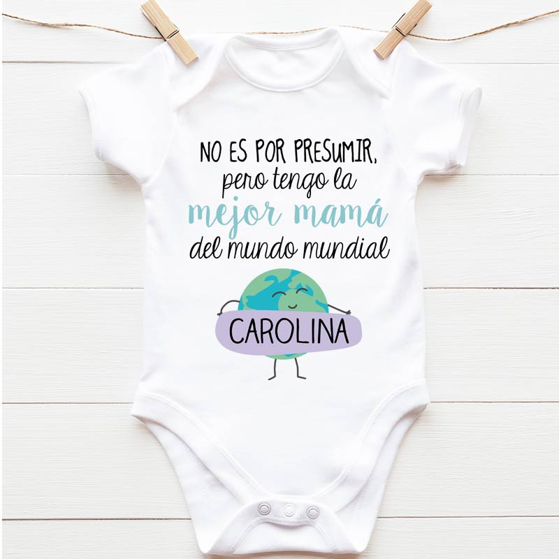 Regalos personalizados: Regalos con nombre: Body personalizado 'Mejor mamá'