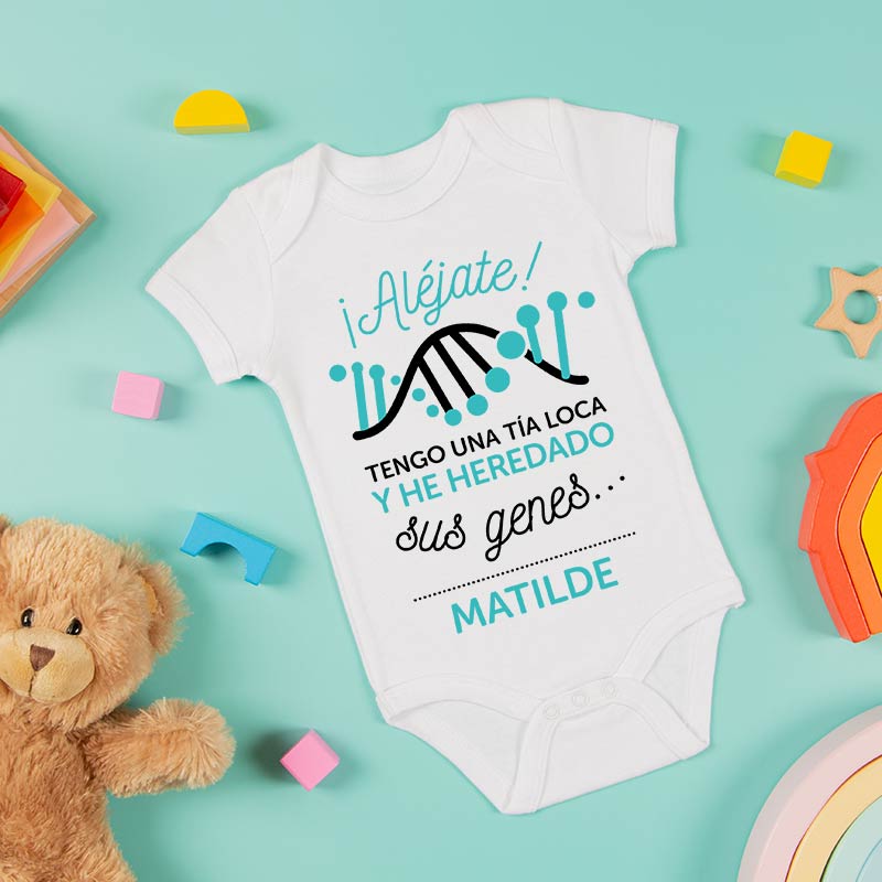 Regalos personalizados: Regalos con nombre: Body personalizado molón 'Tía loca'