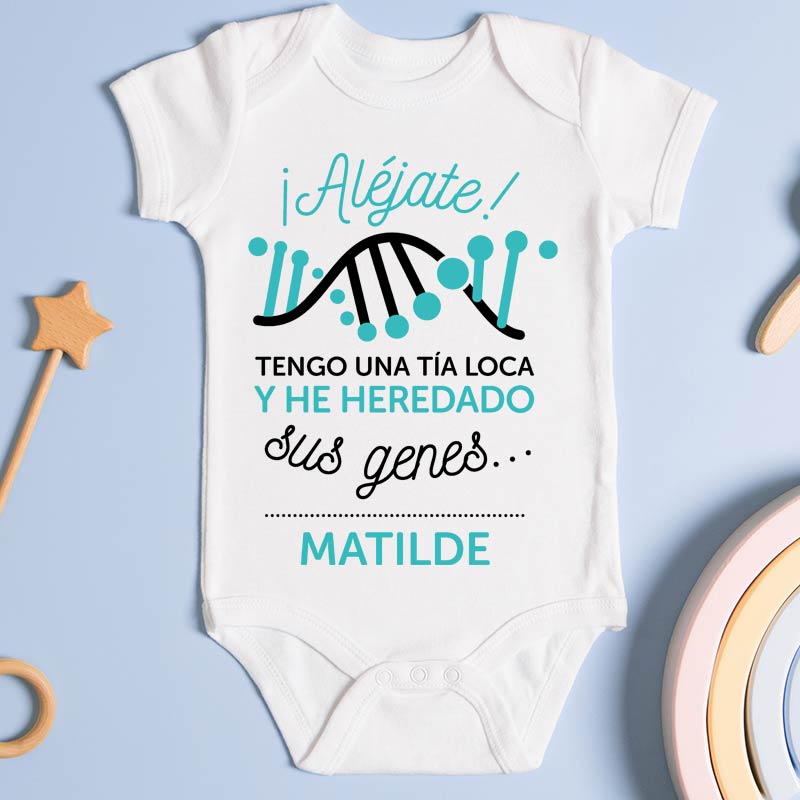 Regalos personalizados: Regalos con nombre: Body personalizado molón 'Tía loca'