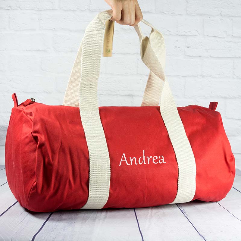 Regalos personalizados: Regalos bordados: Bolsa de deporte BIO bordada