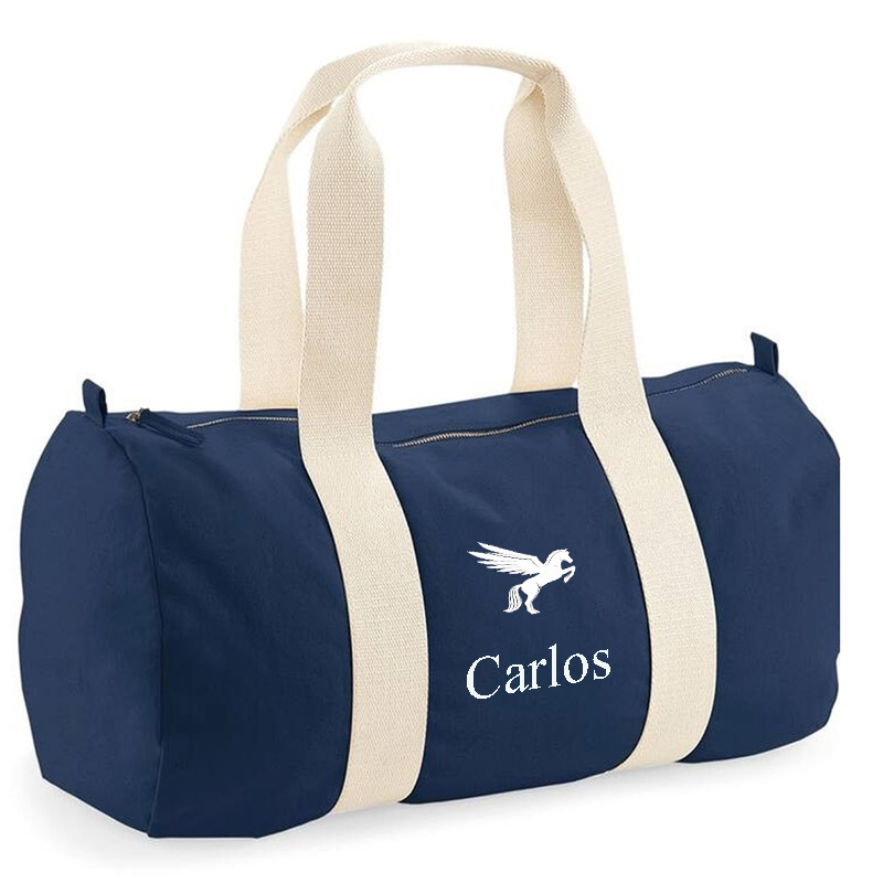 Regalos personalizados: Regalos bordados: Bolsa de deporte BIO bordada con motivo