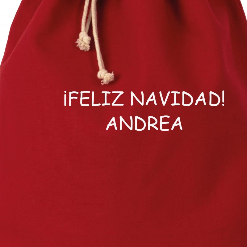 Regalos personalizados: Regalos bordados: Bolsa de Navidad bordada